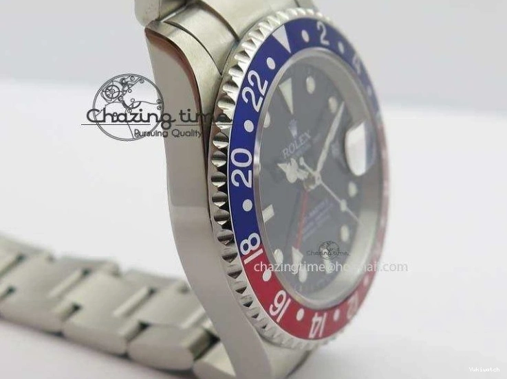 Red Black GMT-Master SS SS Blue Bp-Maker On A3186 Bezel Dial Bracelet 0211